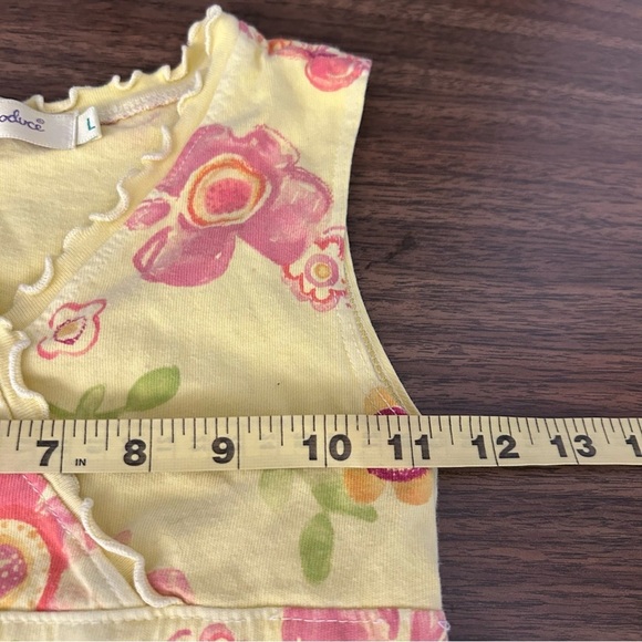 ❤️Fresh produce Floral Yellow Kids Dress L - Picture 8 of 12